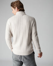 Load image into Gallery viewer, N.Peal Cable Zip Through Jacket Snow Grey Dark Grey
