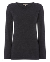 Load image into Gallery viewer, Women&#39;s Superfine Roll Neck Cashmere Jumper Dark Charcoal Grey
