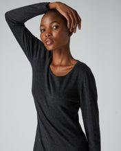 Load image into Gallery viewer, Women&#39;s Superfine Roll Neck Cashmere Jumper Dark Charcoal Grey
