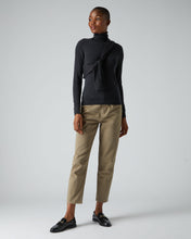 Load image into Gallery viewer, N.Peal Women&#39;s Superfine Roll Neck Cashmere Jumper Dark Charcoal Grey
