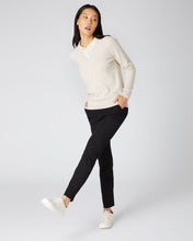 Load image into Gallery viewer, N.Peal V Neck Cashmere Sweater Ecru White
