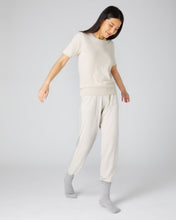 Load image into Gallery viewer, N.Peal Women&#39;s Round Neck Cashmere T Shirt Ecru White
