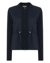 Load image into Gallery viewer, N.Peal Diamond Padded Cashmere Puffer Jacket Navy Blue
