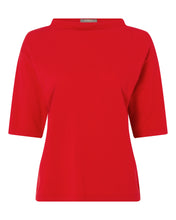 Load image into Gallery viewer, N.Peal Women&#39;s Boxy Funnel Neck Cashmere Jumper Red
