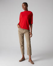 Load image into Gallery viewer, N.Peal Women&#39;s Boxy Funnel Neck Cashmere Jumper Red
