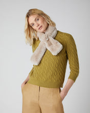 Load image into Gallery viewer, Fur Neck Warmer Sand Brown
