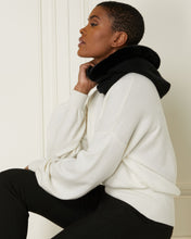 Load image into Gallery viewer, N.Peal Fur Trim Ski Hood Black Black
