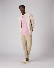 Load image into Gallery viewer, N.Peal Men&#39;s The Thames Cable Cashmere Jumper Flamingo Pink
