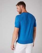 Load image into Gallery viewer, N.Peal Men&#39;s Short Sleeve Crew Neck T Shirt Hockney Blue
