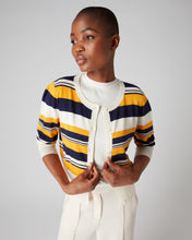 Load image into Gallery viewer, N.Peal Women&#39;s Stripe Cardigan Multi
