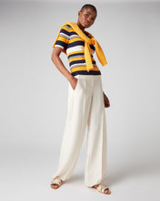 Load image into Gallery viewer, N.Peal Women&#39;s Stripe Short Sleeve T Shirt Multi
