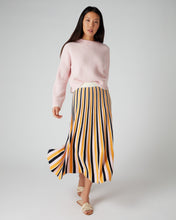 Load image into Gallery viewer, N.Peal Women&#39;s Stripe Midi Skirt Multi
