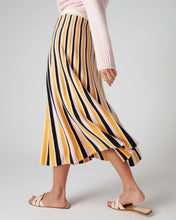 Load image into Gallery viewer, N.Peal Women&#39;s Stripe Midi Skirt Multi
