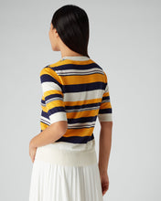 Load image into Gallery viewer, N.Peal Women&#39;s Superfine Stripe T Shirt Multi
