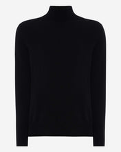 Load image into Gallery viewer, The Trafalgar Polo Neck Cashmere Jumper Black
