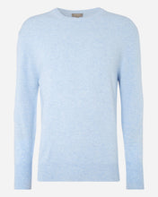 Load image into Gallery viewer, The Oxford Round Neck 1Ply Cashmere Sweater Cornflower Blue
