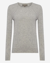 Load image into Gallery viewer, N.Peal Women&#39;s Round Neck Cashmere Jumper Fumo Grey

