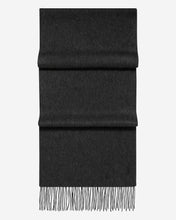 Load image into Gallery viewer, Woven Cashmere Scarf Dark Charcoal Grey
