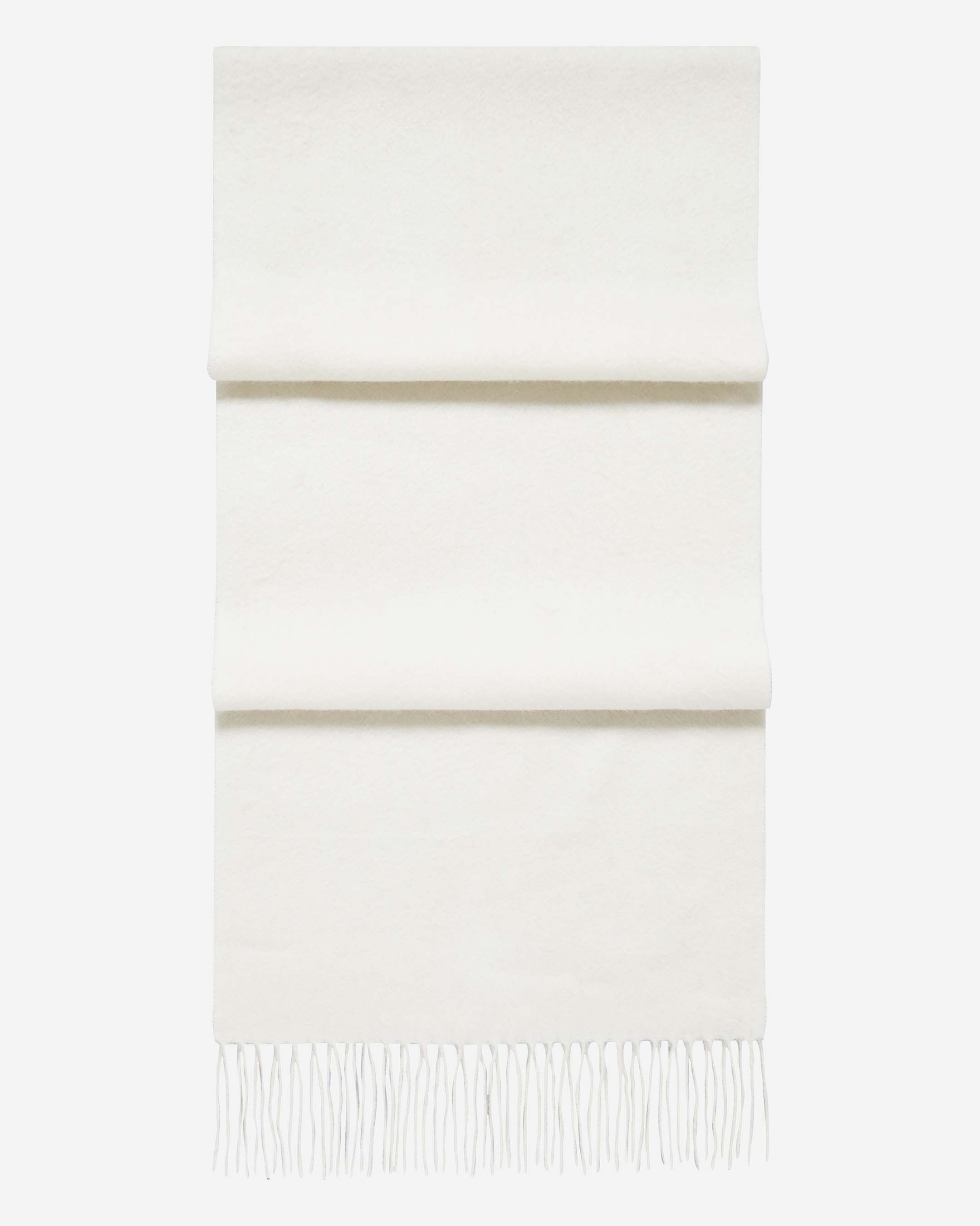Woven Cashmere Scarf New Ivory White