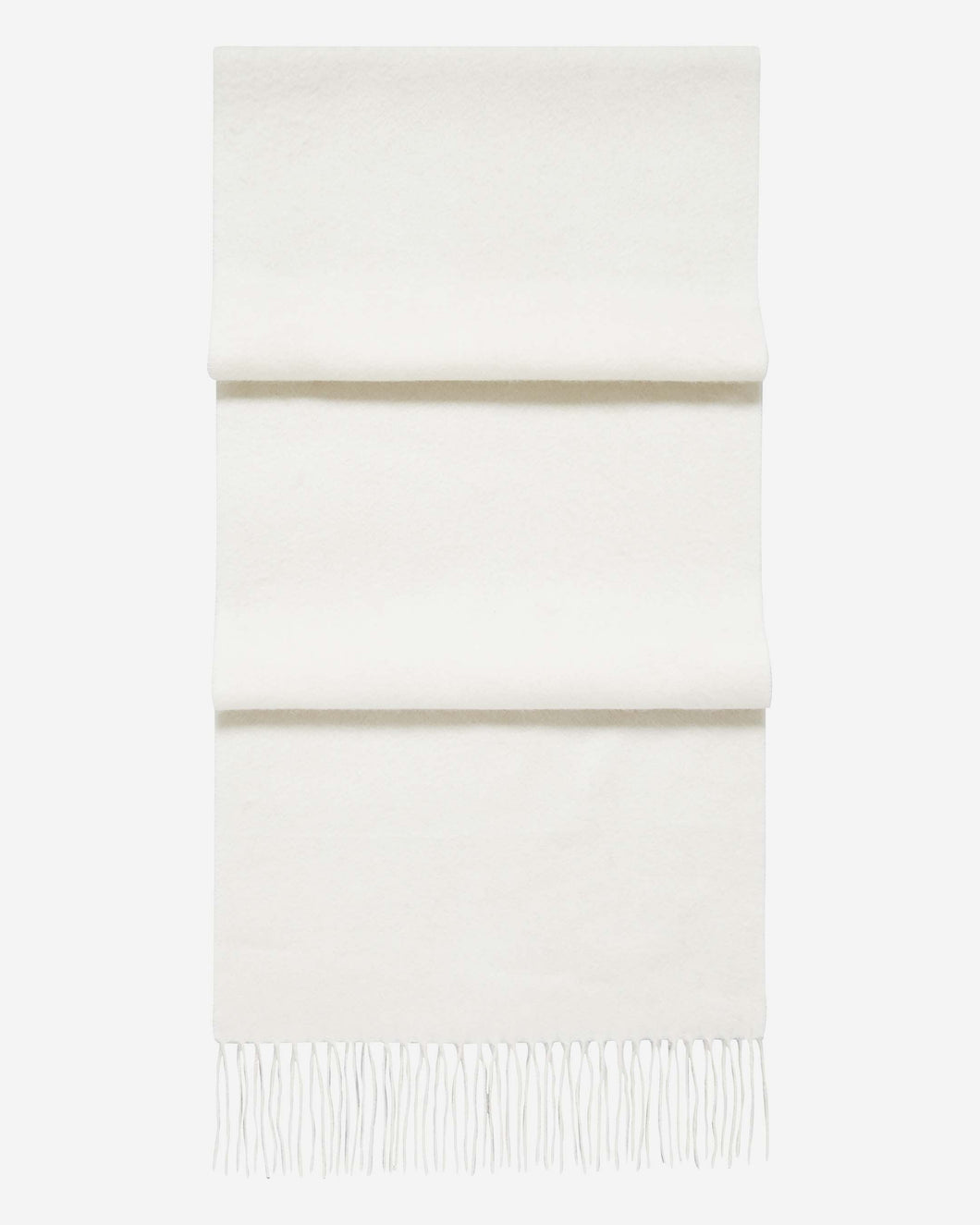 Woven Cashmere Scarf New Ivory White