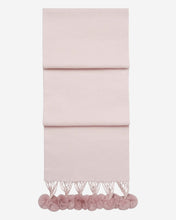 Load image into Gallery viewer, Fur Bobble Woven Cashmere Scarf Dusty Pink + Pink

