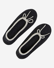 Load image into Gallery viewer, Contrast Trim Cashmere Slippers Dark Charcoal Grey + Fumo Grey
