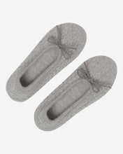 Load image into Gallery viewer, Cable Cashmere Slippers Fumo Grey
