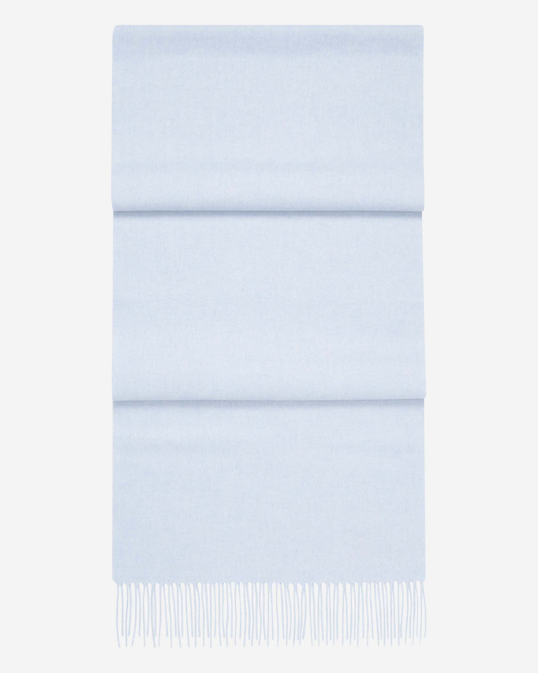 Large Woven Cashmere Scarf Cornflower Blue