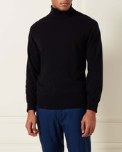 Load image into Gallery viewer, The Trafalgar Polo Neck Cashmere Jumper Black
