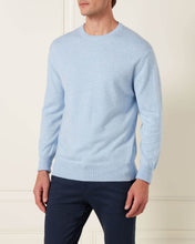 Load image into Gallery viewer, The Oxford Round Neck 1Ply Cashmere Sweater Cornflower Blue

