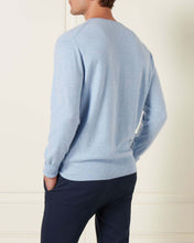Load image into Gallery viewer, The Oxford Round Neck 1Ply Cashmere Sweater Cornflower Blue
