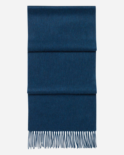 N.Peal Unisex Woven Cashmere Scarf Lapis Blue
