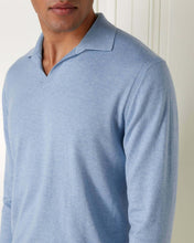Load image into Gallery viewer, N.Peal Polo Neck Sweater Cornflower Blue
