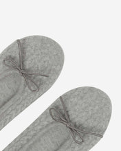 Load image into Gallery viewer, Cable Cashmere Slippers Fumo Grey
