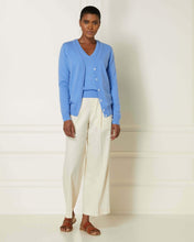Load image into Gallery viewer, N.Peal Women&#39;s V Neck Cashmere Cardigan Atlas Blue
